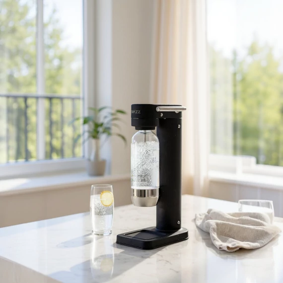 Premium Sodamaschine in schwarzem Stahl-Design SW!ZZ